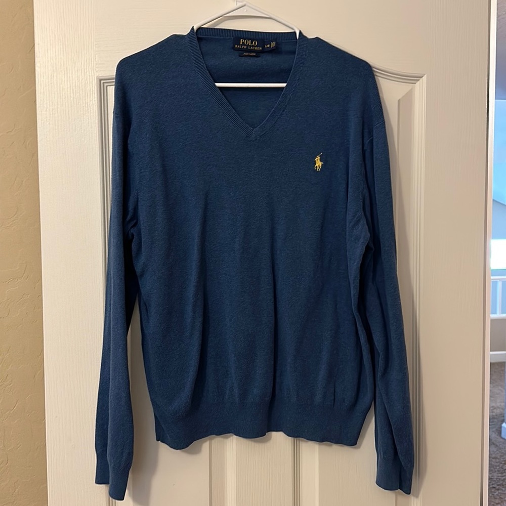 Polo blue sweater